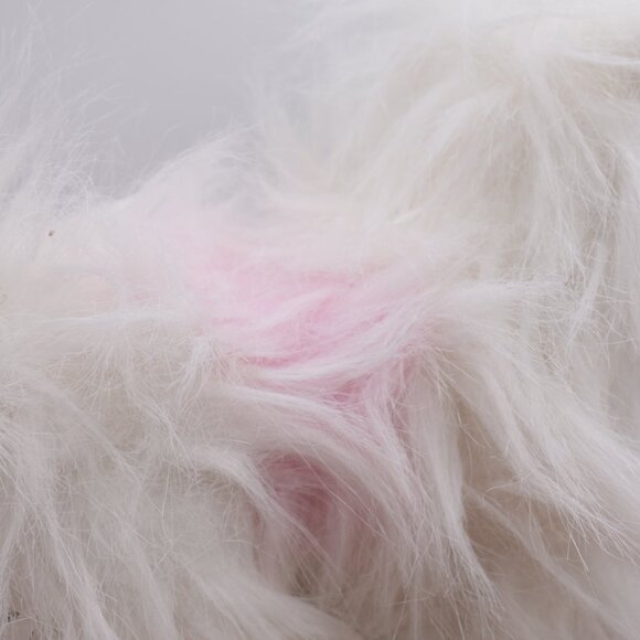 GANZ Webkinz Lil' Kinz White Yorkie Puppy Dog Plush Toy Long Hair Bow with Code - Picture 7 of 9